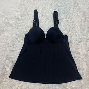 Spanx Tank Top Bra Black Shapewear Cami Smoothing Slimming Stretch Sz 10 B/C